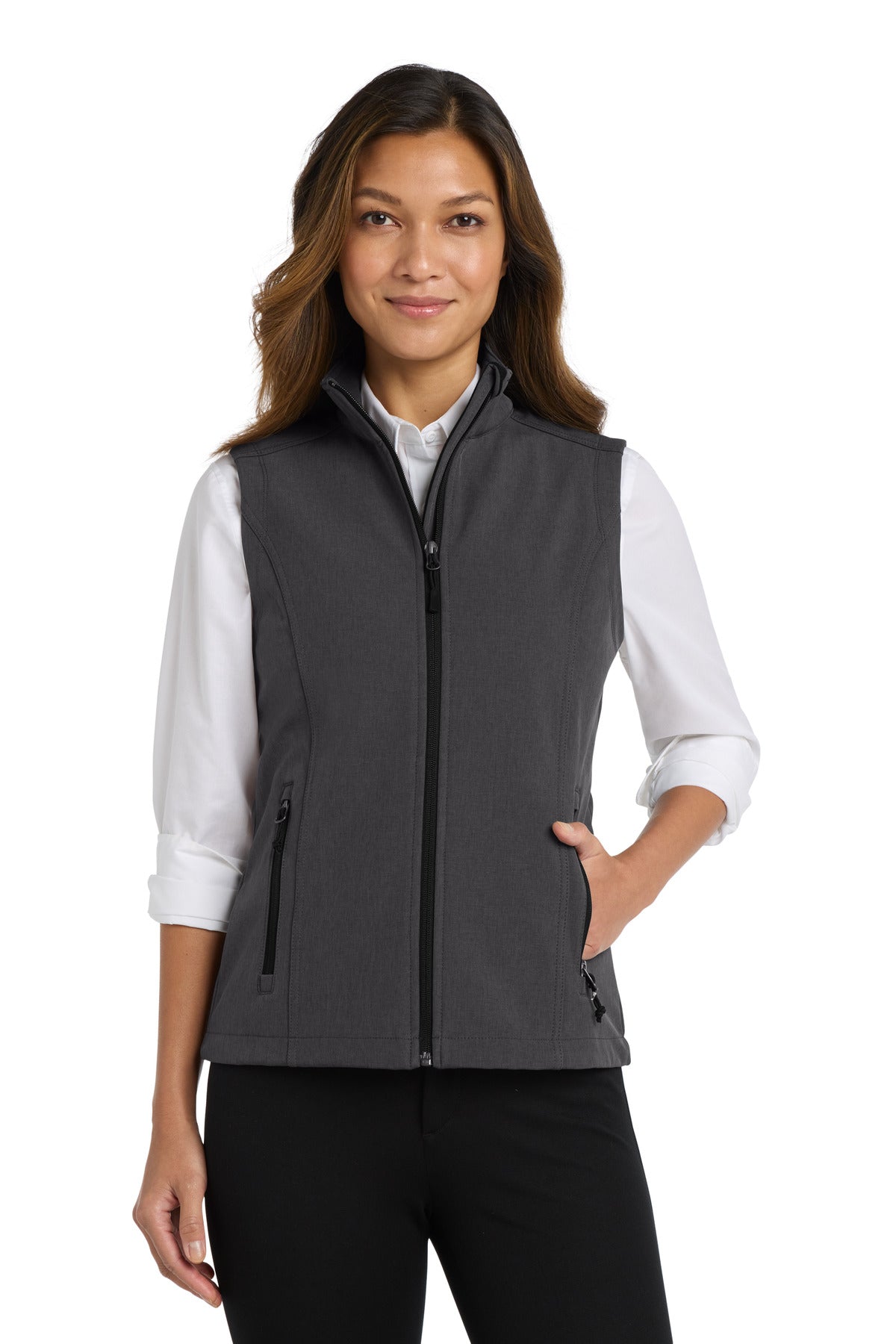 port authority ®  women's core soft shell vest. l325