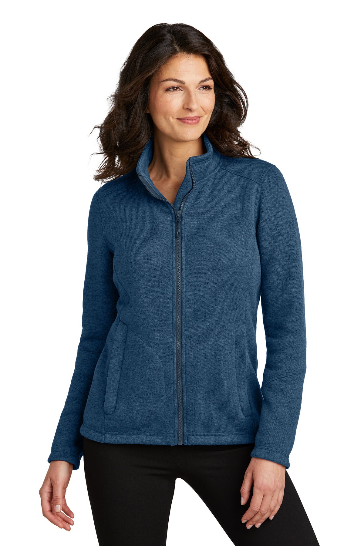 port authority ®  women's arc sweater fleece jacket l428