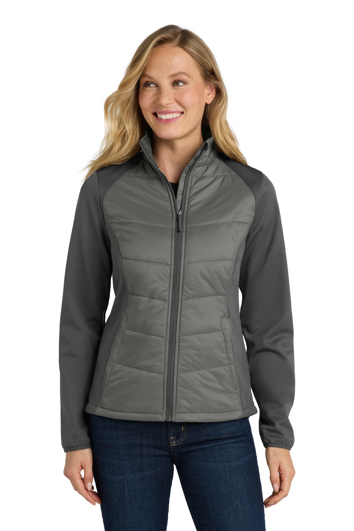 port authority ®  women's hybrid soft shell jacket. l787
