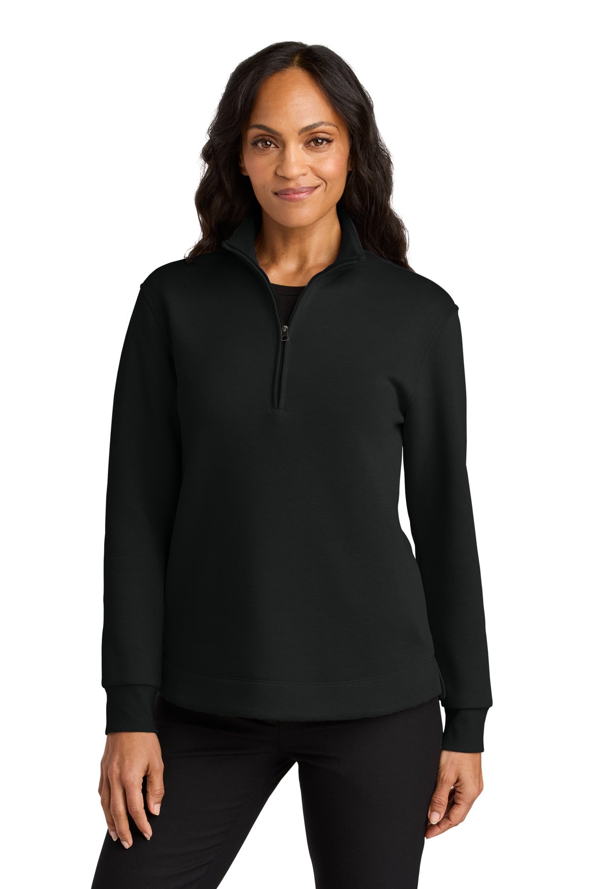 port authority ®  women's wearever signature double pique 1/4-zip lk210