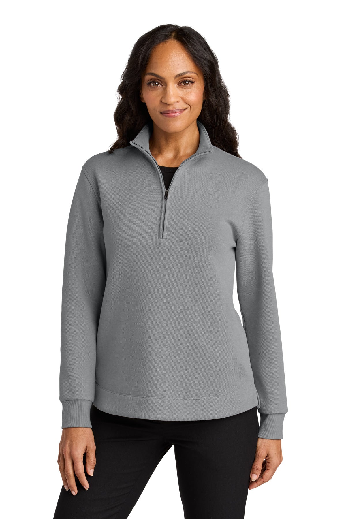 port authority ®  women's wearever signature double pique 1/4-zip lk210