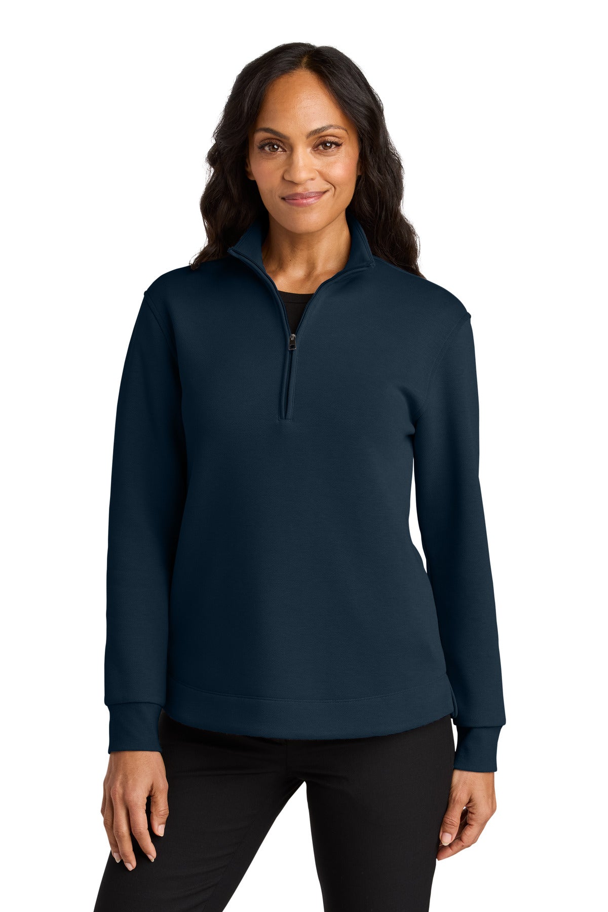 port authority ®  women's wearever signature double pique 1/4-zip lk210