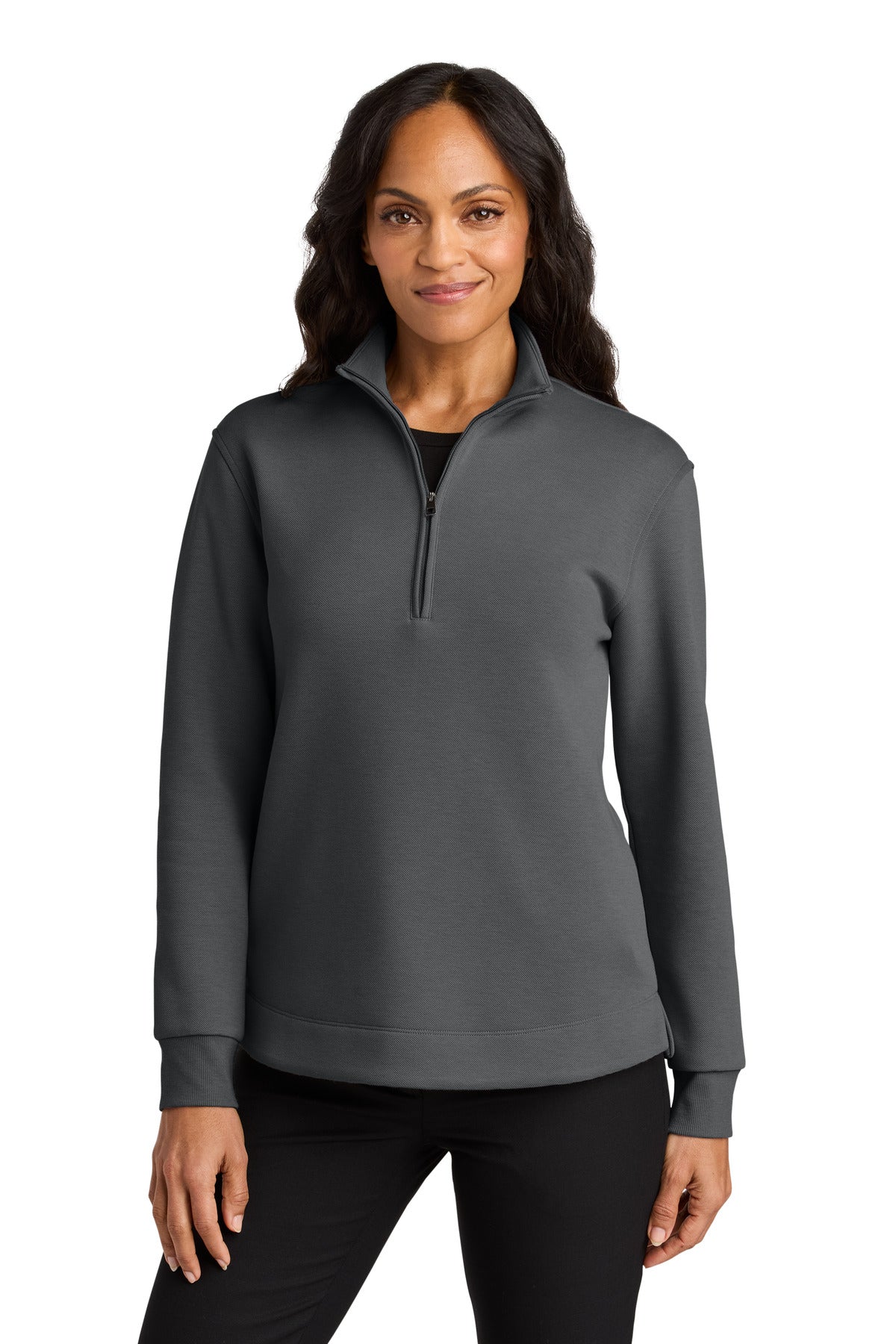 port authority ®  women's wearever signature double pique 1/4-zip lk210