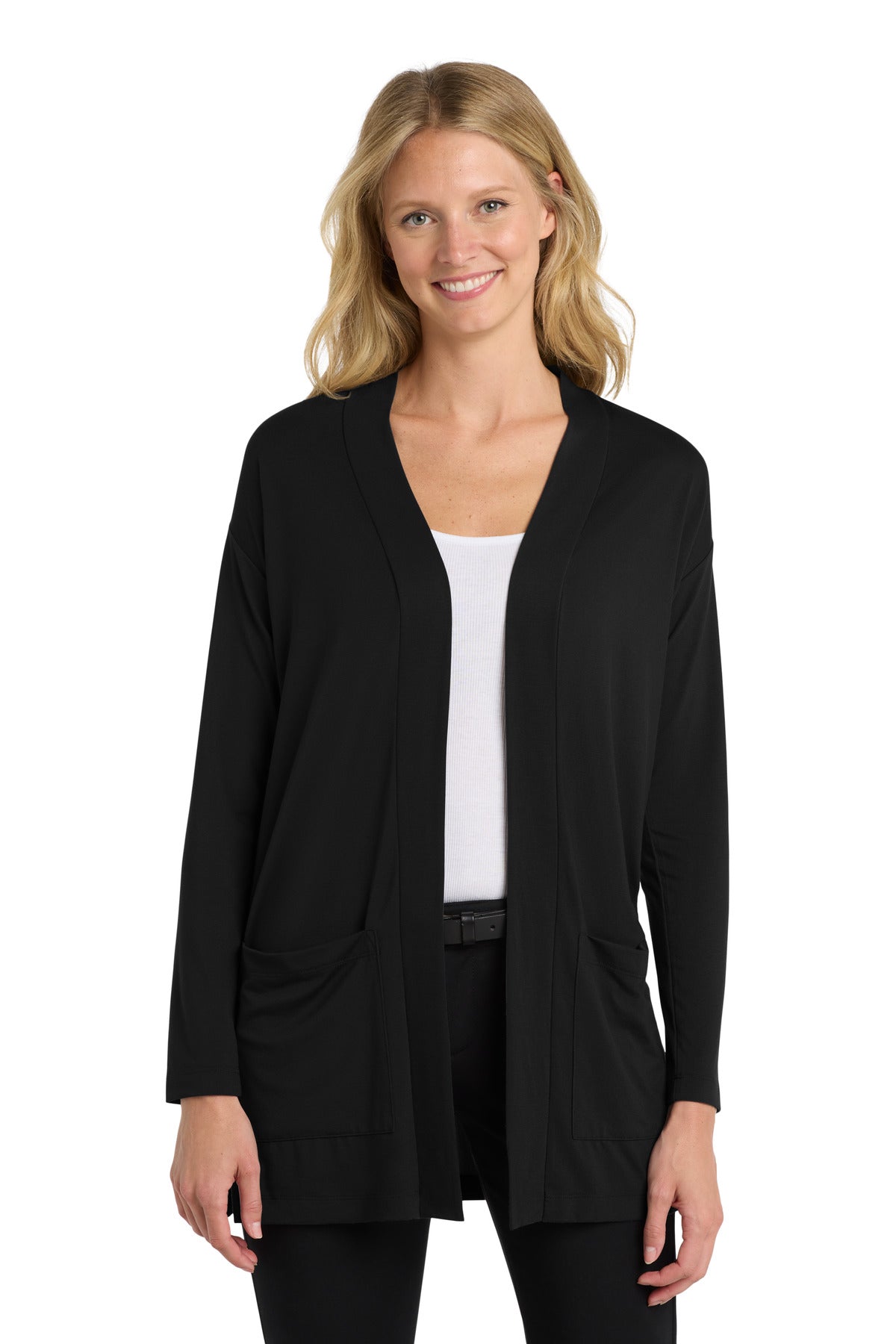 port authority  ®  women's concept long pocket cardigan . lk5434