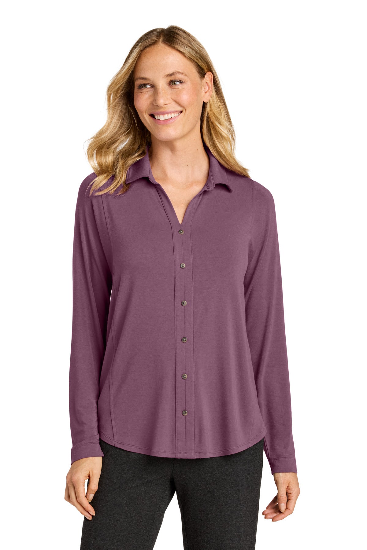 port authority ®  women's luxe knit button tunic lk5602
