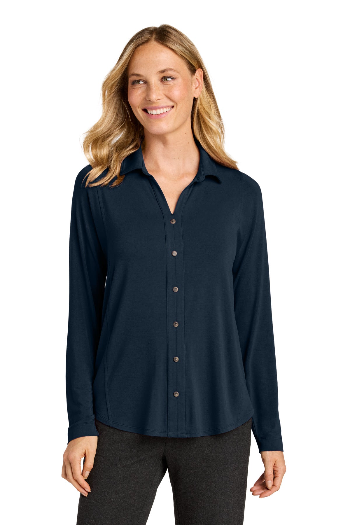 port authority ®  women's luxe knit button tunic lk5602