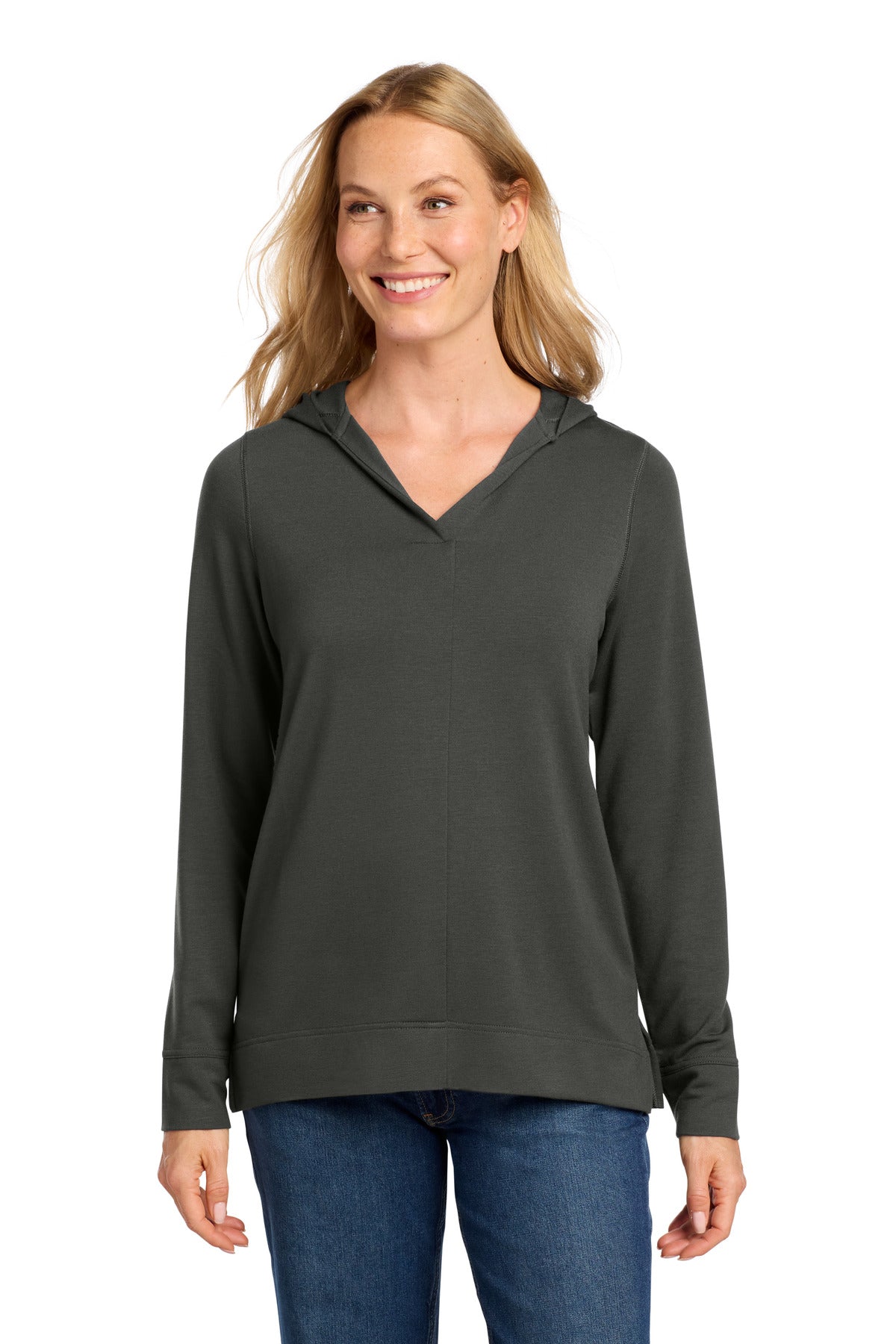 port authority ®  women's microterry pullover hoodie lk826