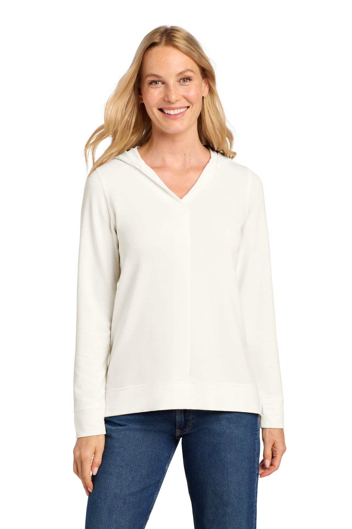 port authority ®  women's microterry pullover hoodie lk826
