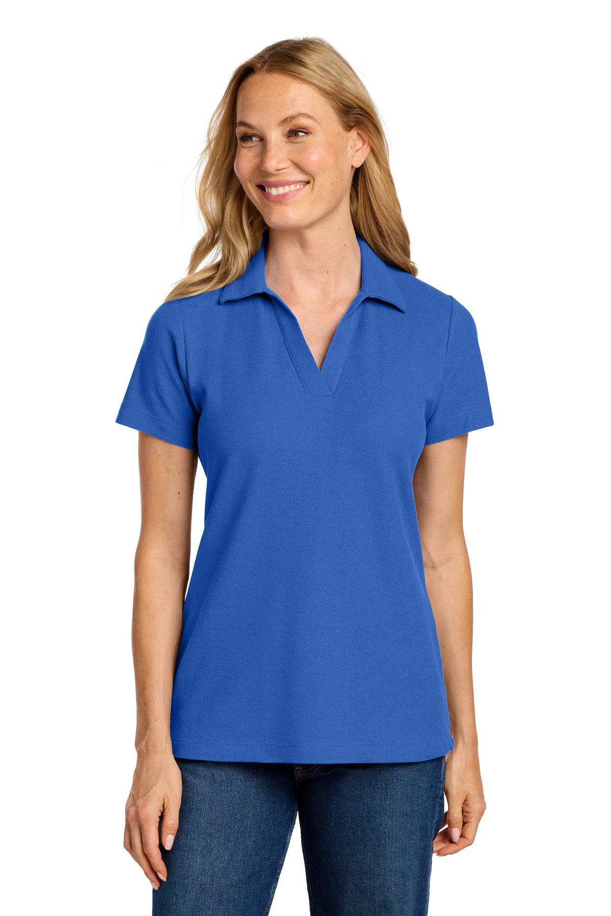 port authority ®  women's c-free ®  cotton blend pique polo lk867