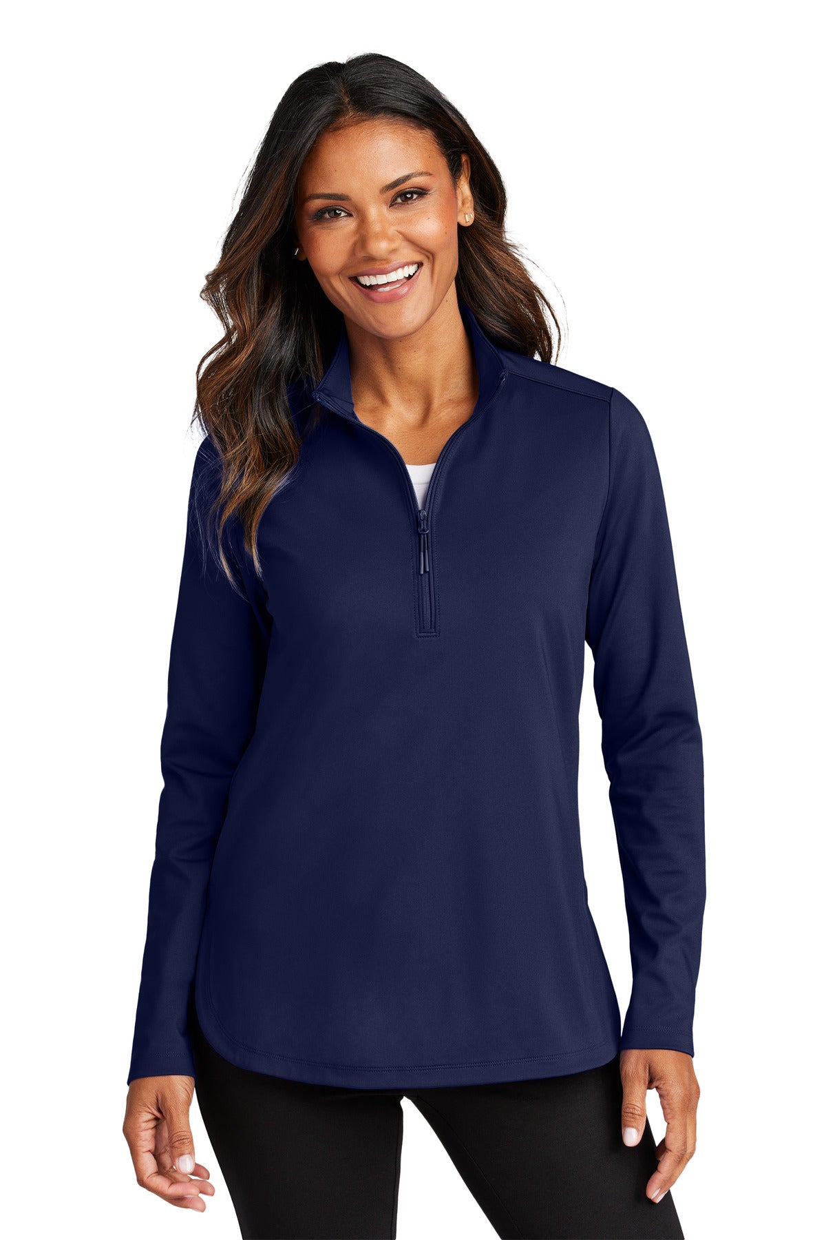 port authority ®  women's c-free ®  double knit 1/4-zip lk880