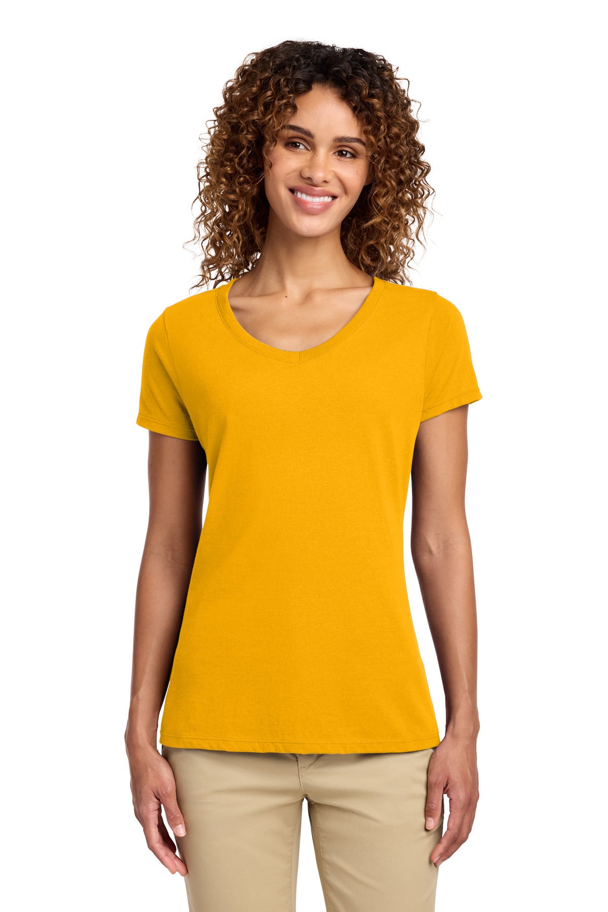 port & co ™  women's fan favorite v-neck tee. lpc450v