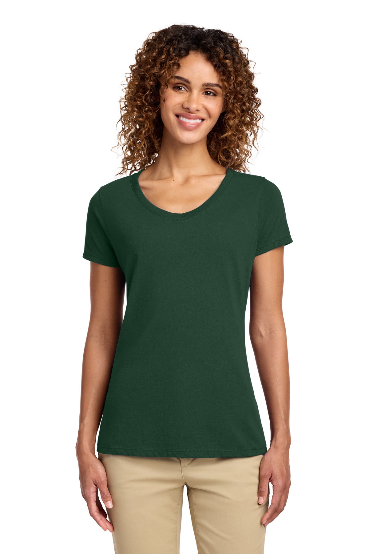 port & co ™  women's fan favorite v-neck tee. lpc450v