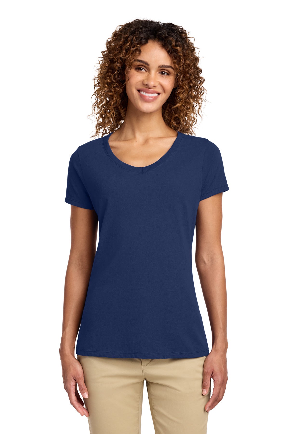 port & co ™  women's fan favorite v-neck tee. lpc450v