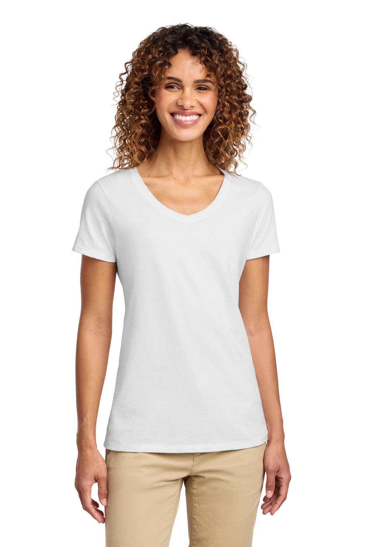 port & co ™  women's fan favorite v-neck tee. lpc450v