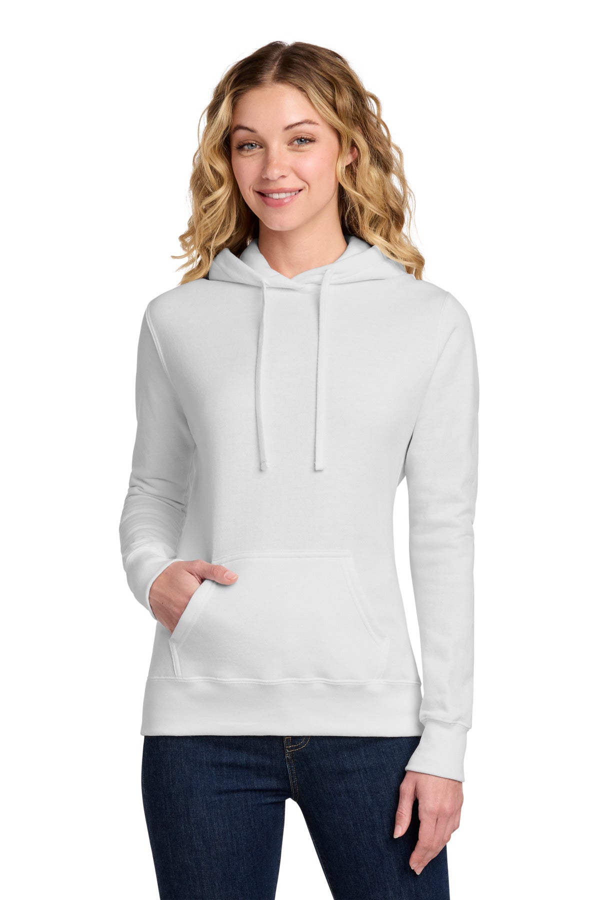 port & co ™  women's core fleece pullover hooded sweatshirt lpc78h