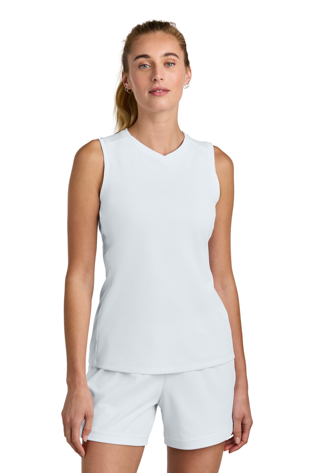 sport-tek ®  women's club sleeveless v-neck lst441