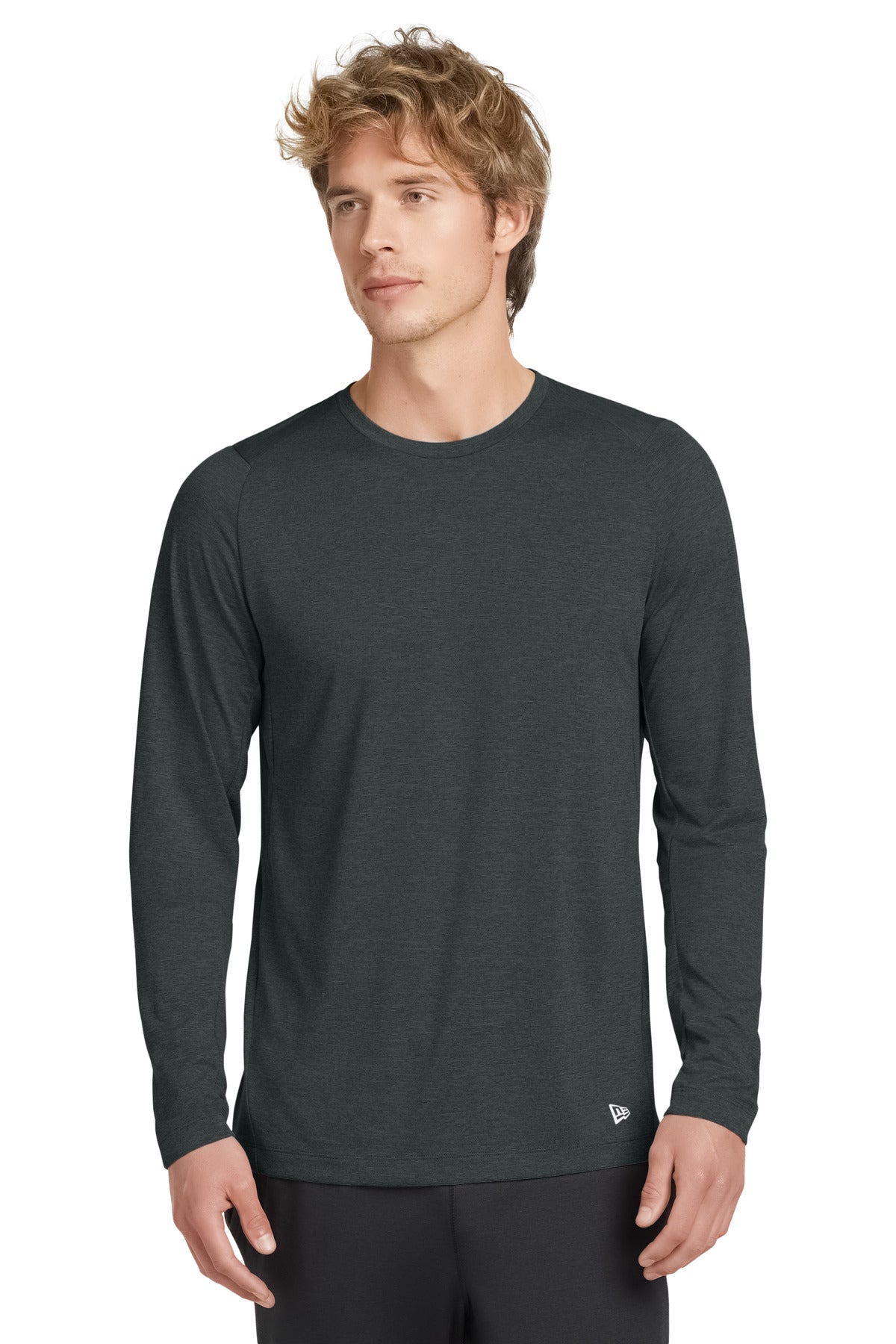 new era  ®  series performance long sleeve crew tee. nea201