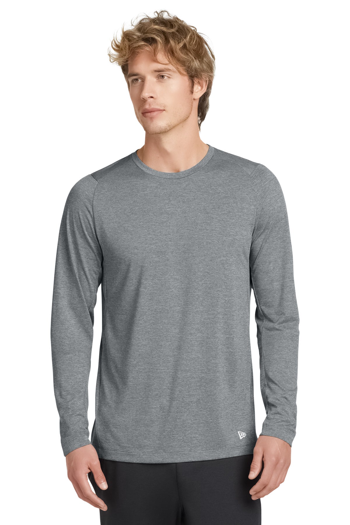 new era  ®  series performance long sleeve crew tee. nea201