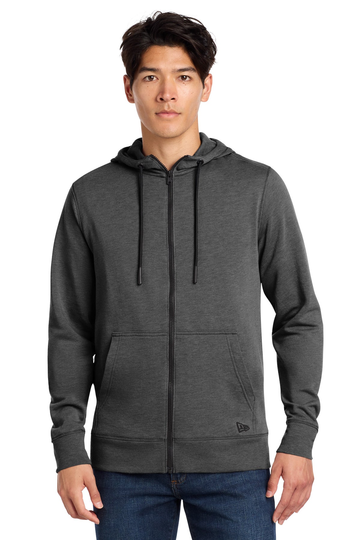 new era  ®  tri-blend fleece full-zip hoodie nea511
