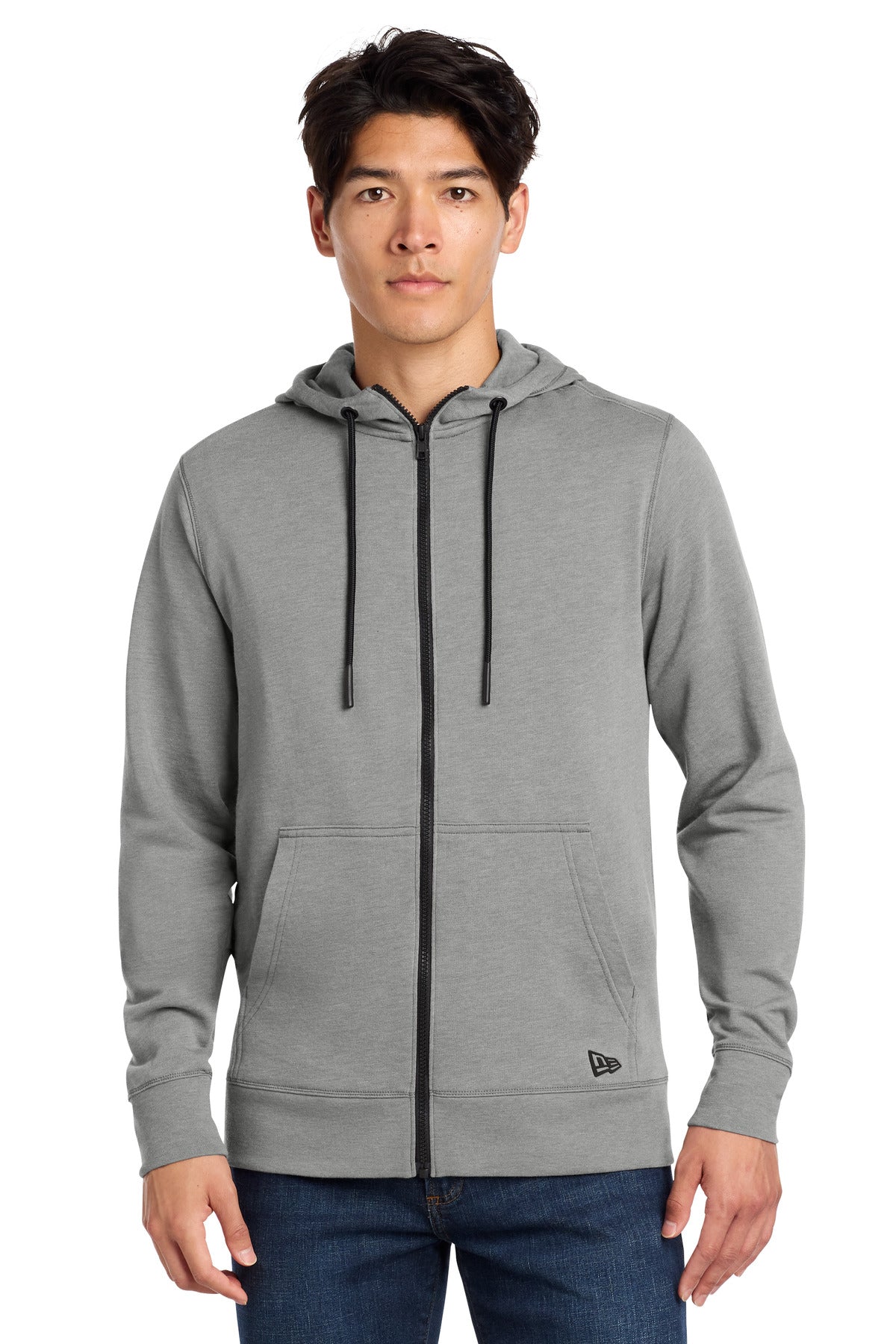 new era  ®  tri-blend fleece full-zip hoodie nea511