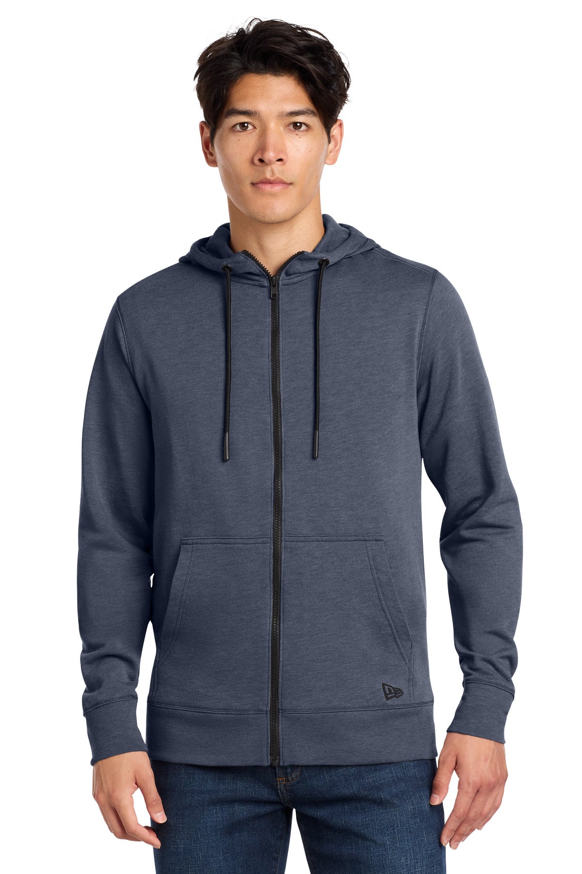 new era  ®  tri-blend fleece full-zip hoodie nea511