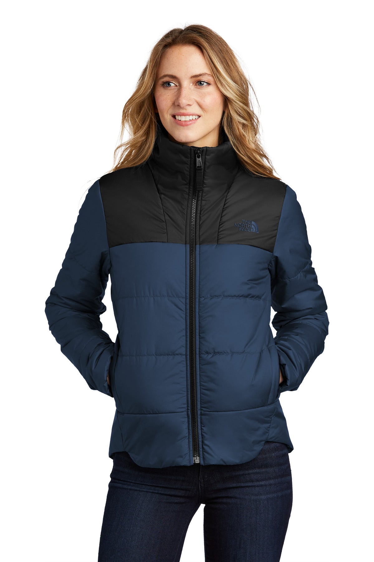 the north face ®  women's chest logo everyday insulated jacket nf0a7v6k