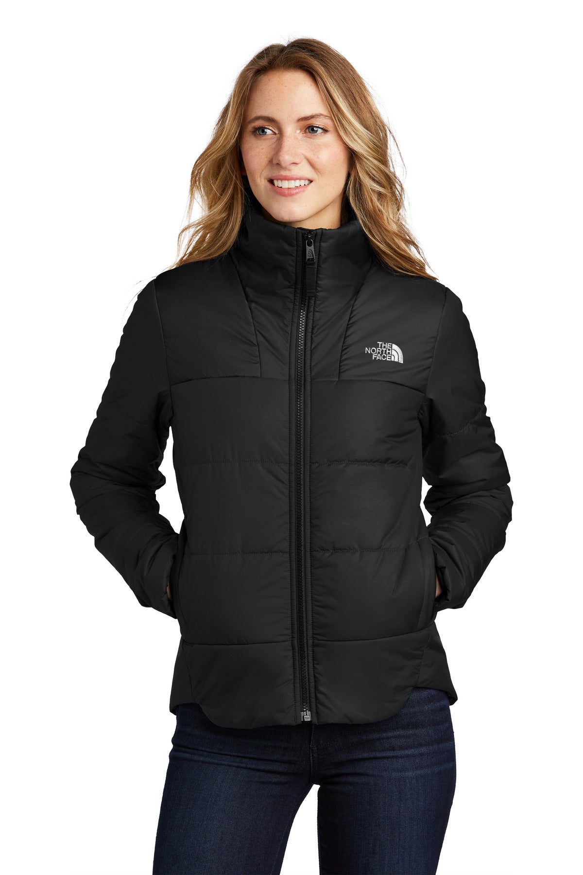 the north face ®  women's chest logo everyday insulated jacket nf0a7v6k