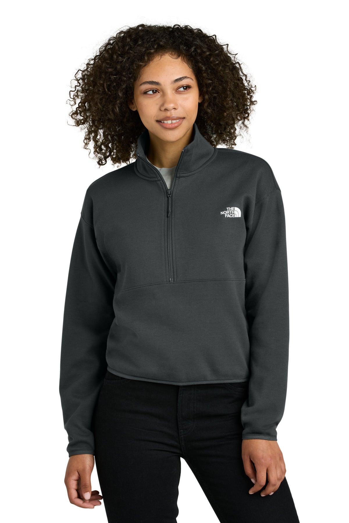 the north face ®  women's double-knit 1/2-zip fleece nf0a8c5h