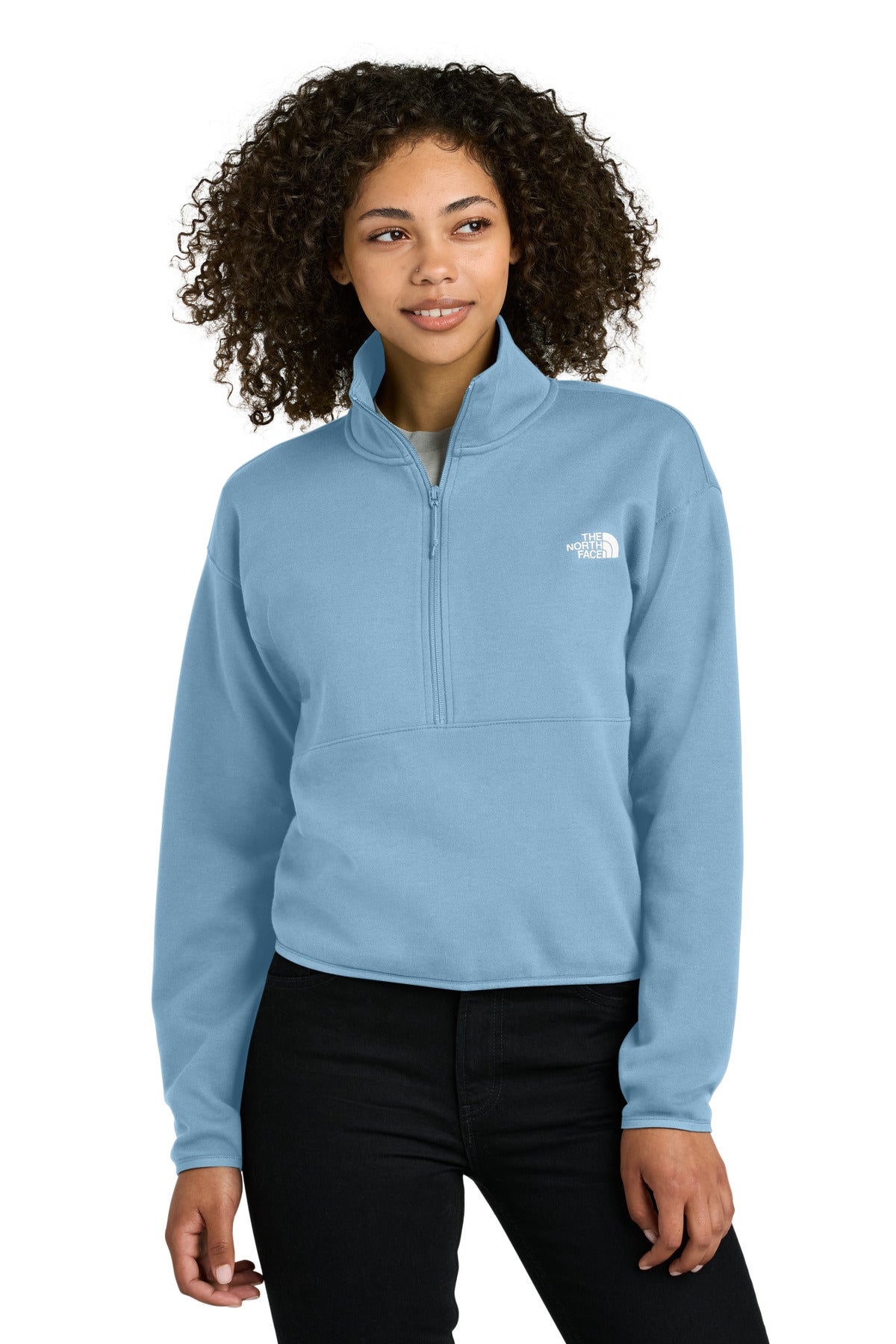 the north face ®  women's double-knit 1/2-zip fleece nf0a8c5h
