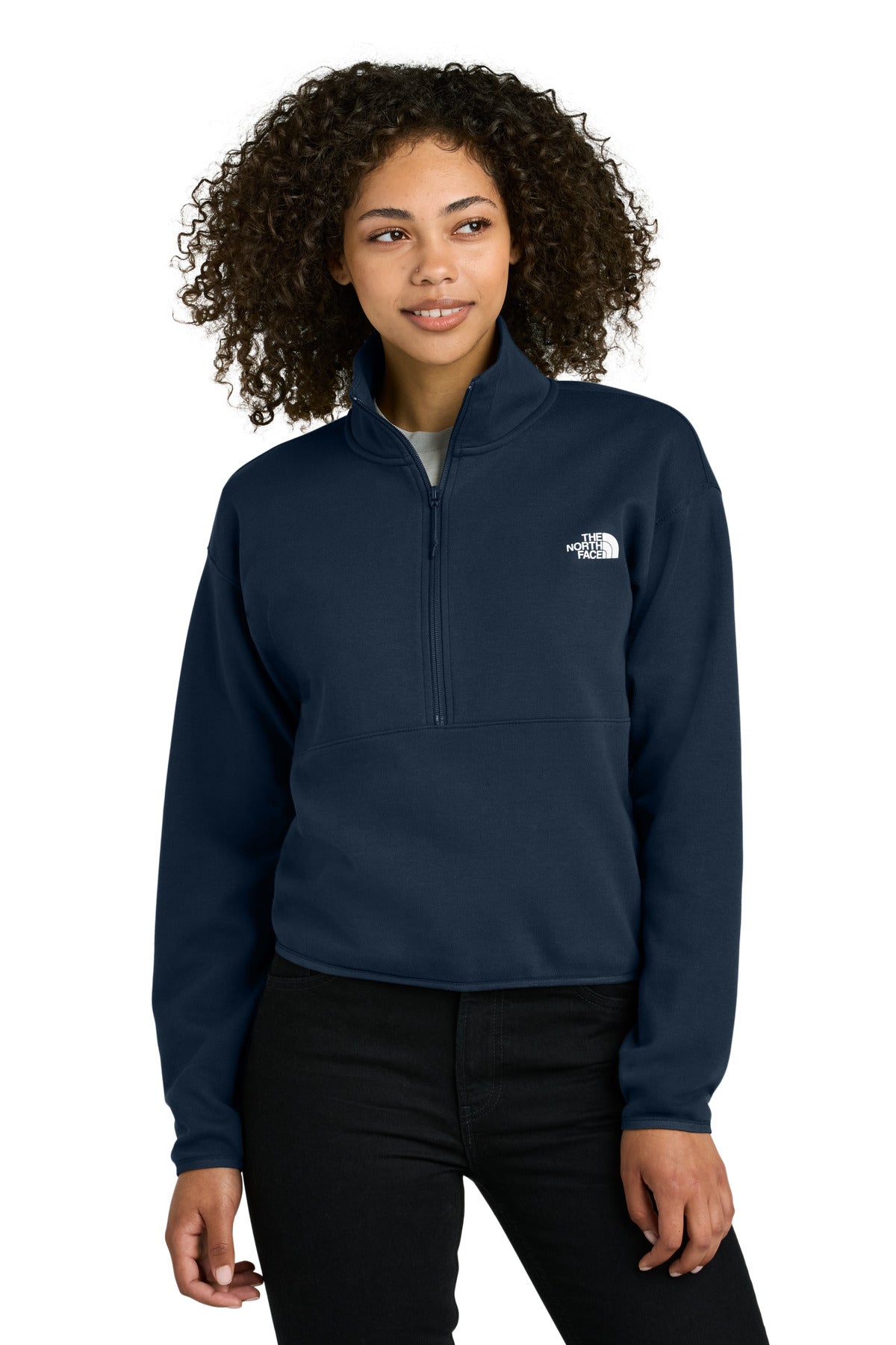 the north face ®  women's double-knit 1/2-zip fleece nf0a8c5h