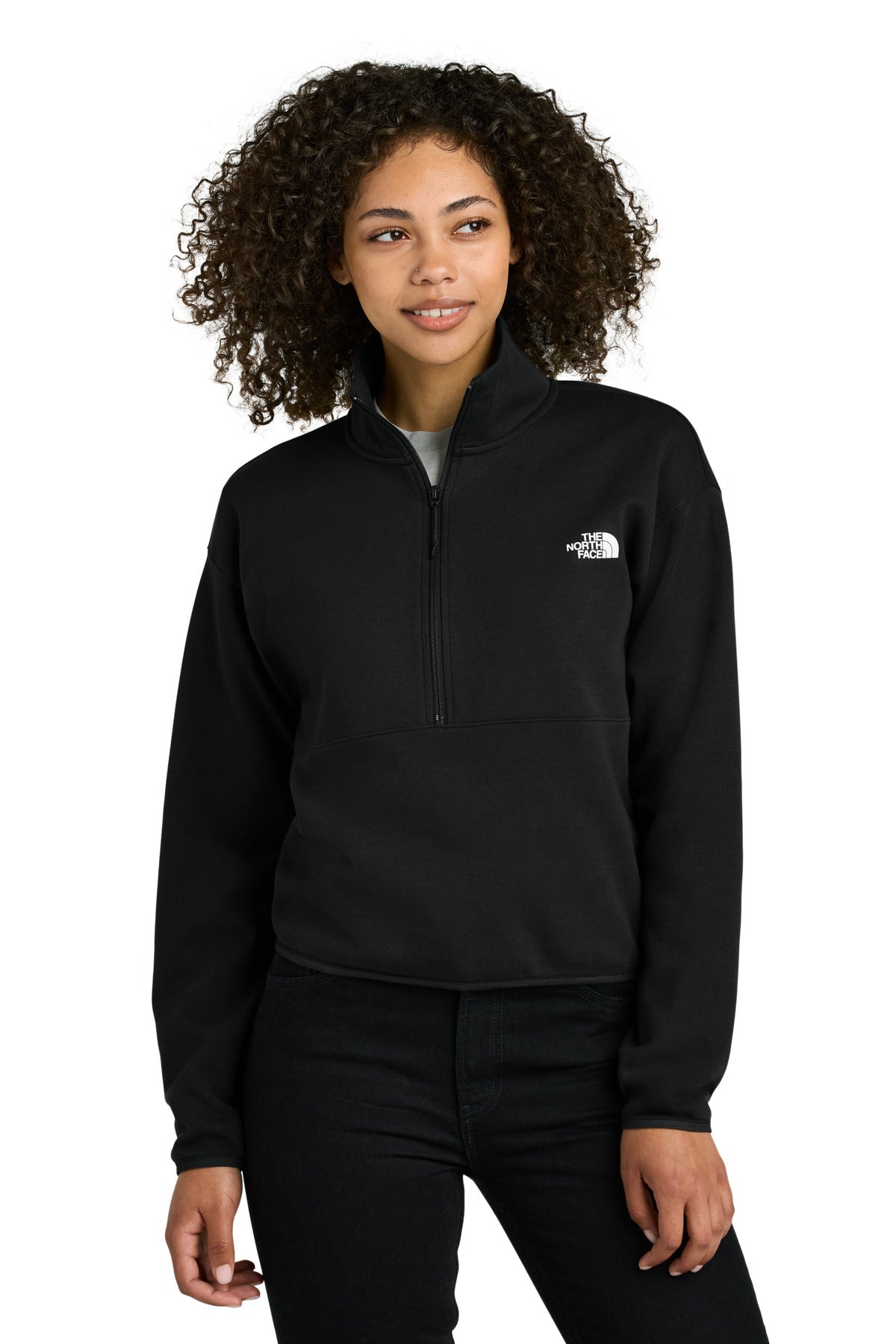 the north face ®  women's double-knit 1/2-zip fleece nf0a8c5h