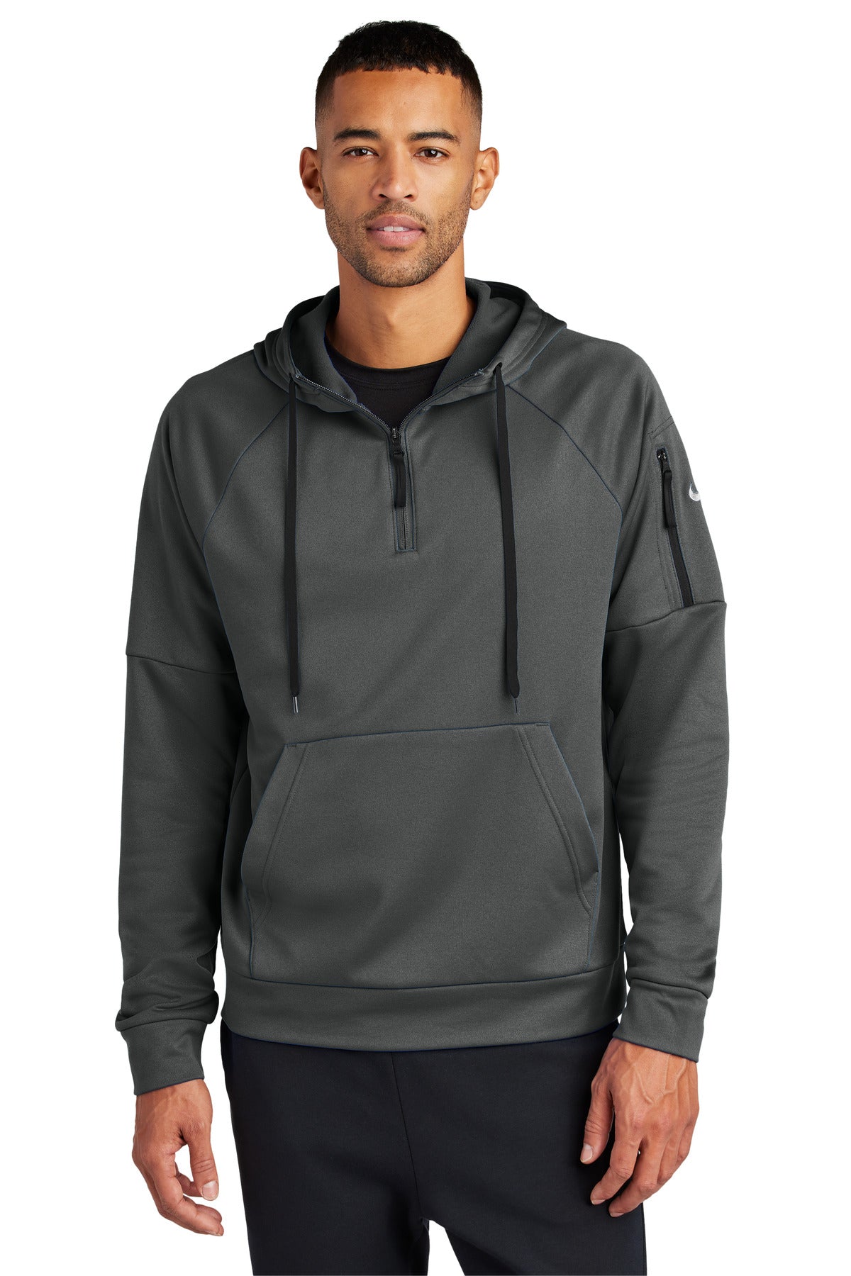 nike therma-fit pocket 1/4-zip fleece hoodie nkfd9742