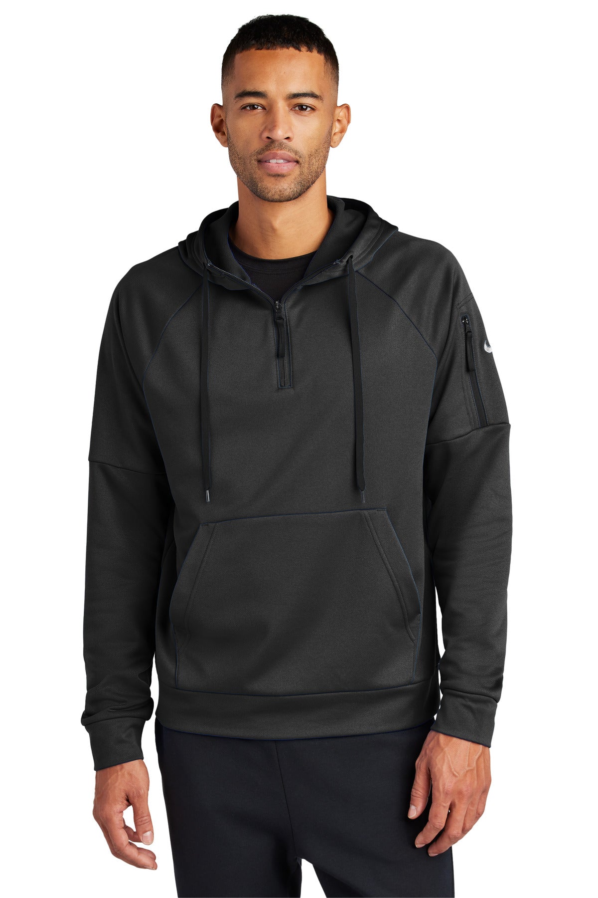 nike therma-fit pocket 1/4-zip fleece hoodie nkfd9742