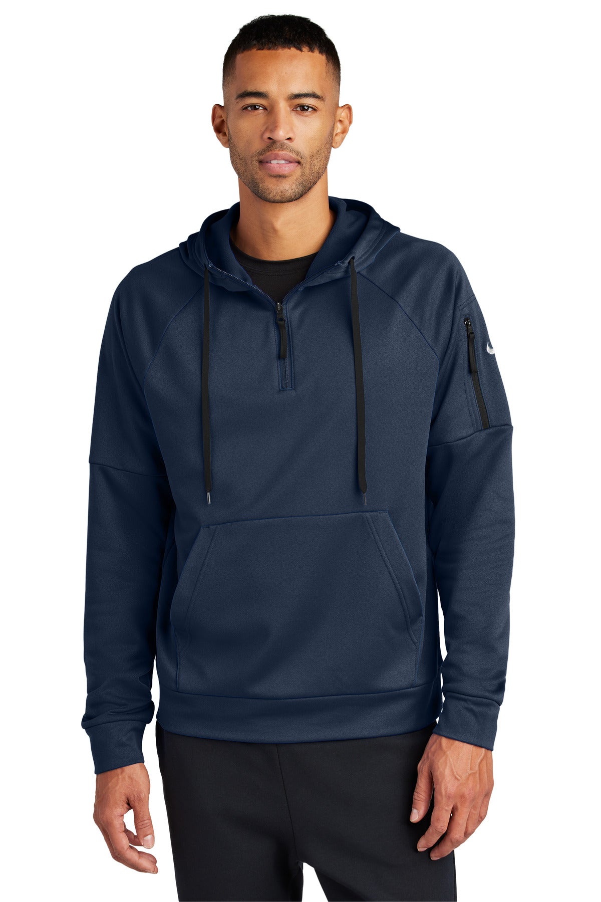 nike therma-fit pocket 1/4-zip fleece hoodie nkfd9742