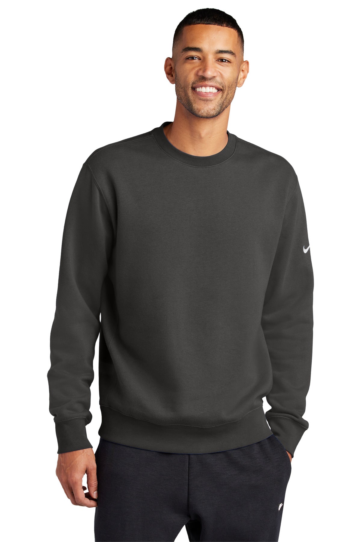 nike club fleece sleeve swoosh crew nkfd9863