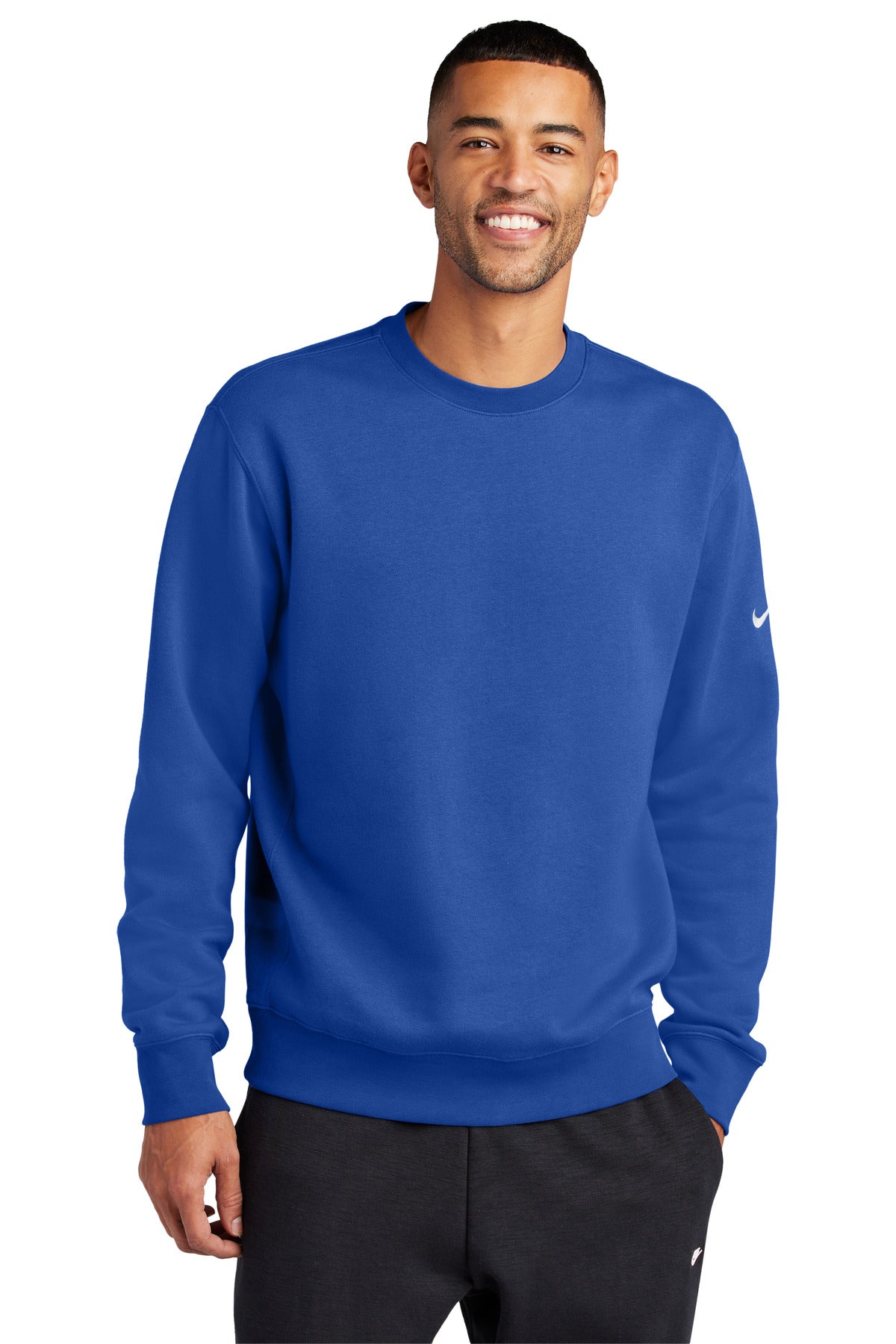 nike club fleece sleeve swoosh crew nkfd9863