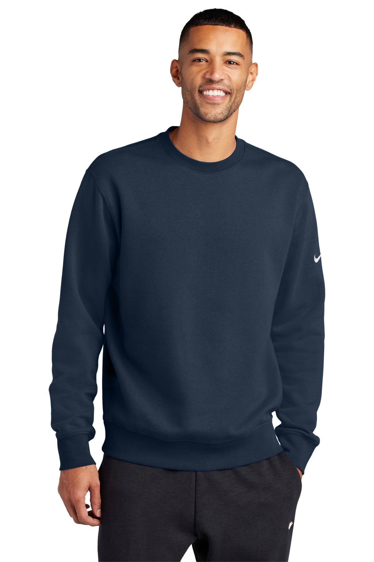 nike club fleece sleeve swoosh crew nkfd9863