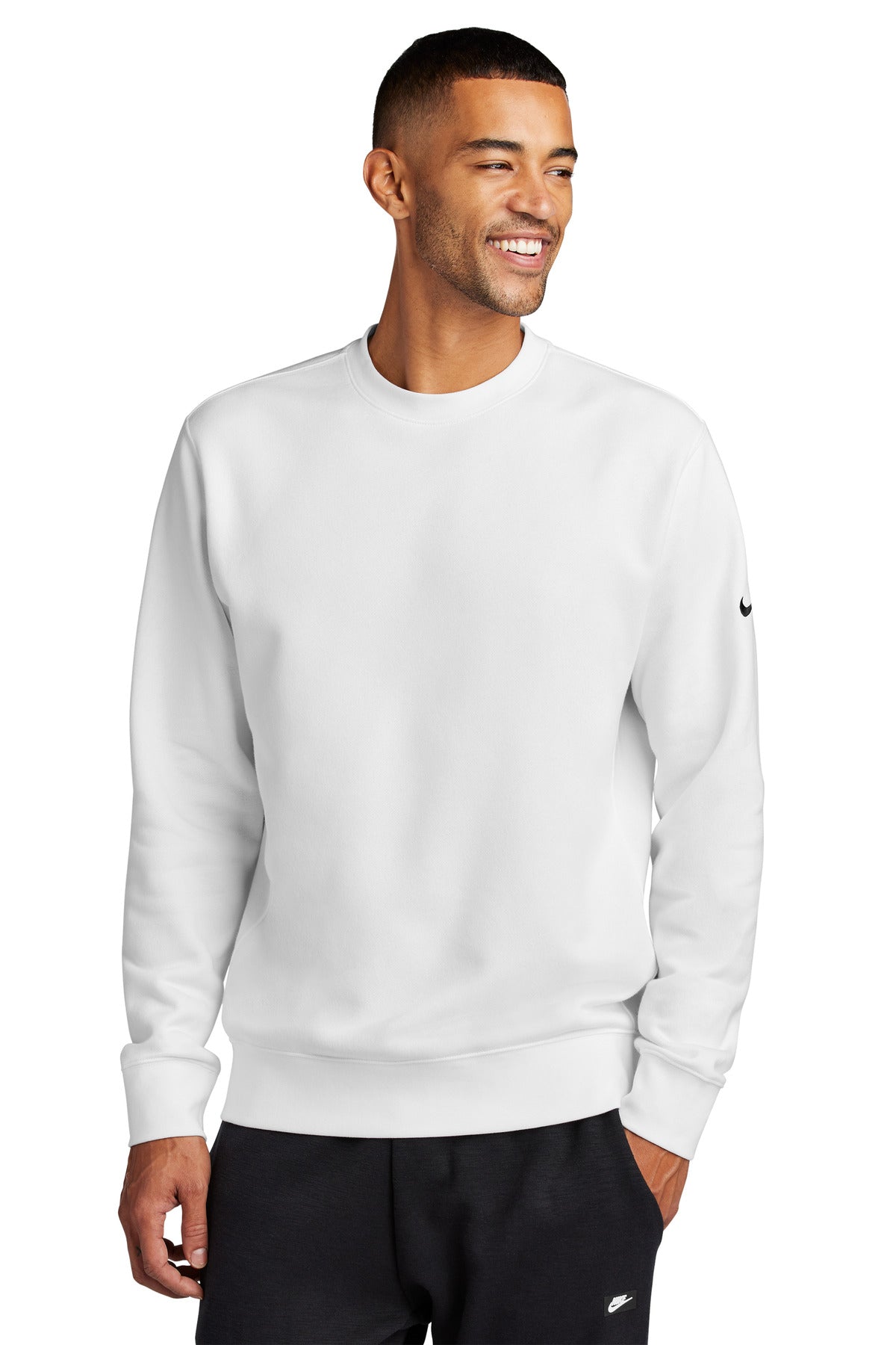 nike club fleece sleeve swoosh crew nkfd9863