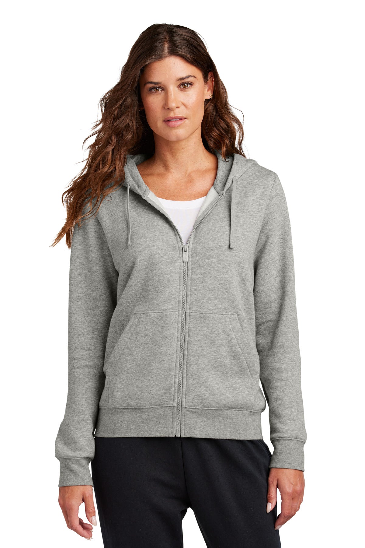 nike women's club fleece sleeve swoosh full-zip hoodie nkfd9890