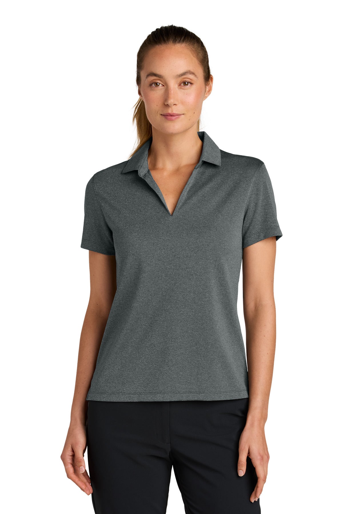 nike women's dri-fit smooth heather polo nkfq4793