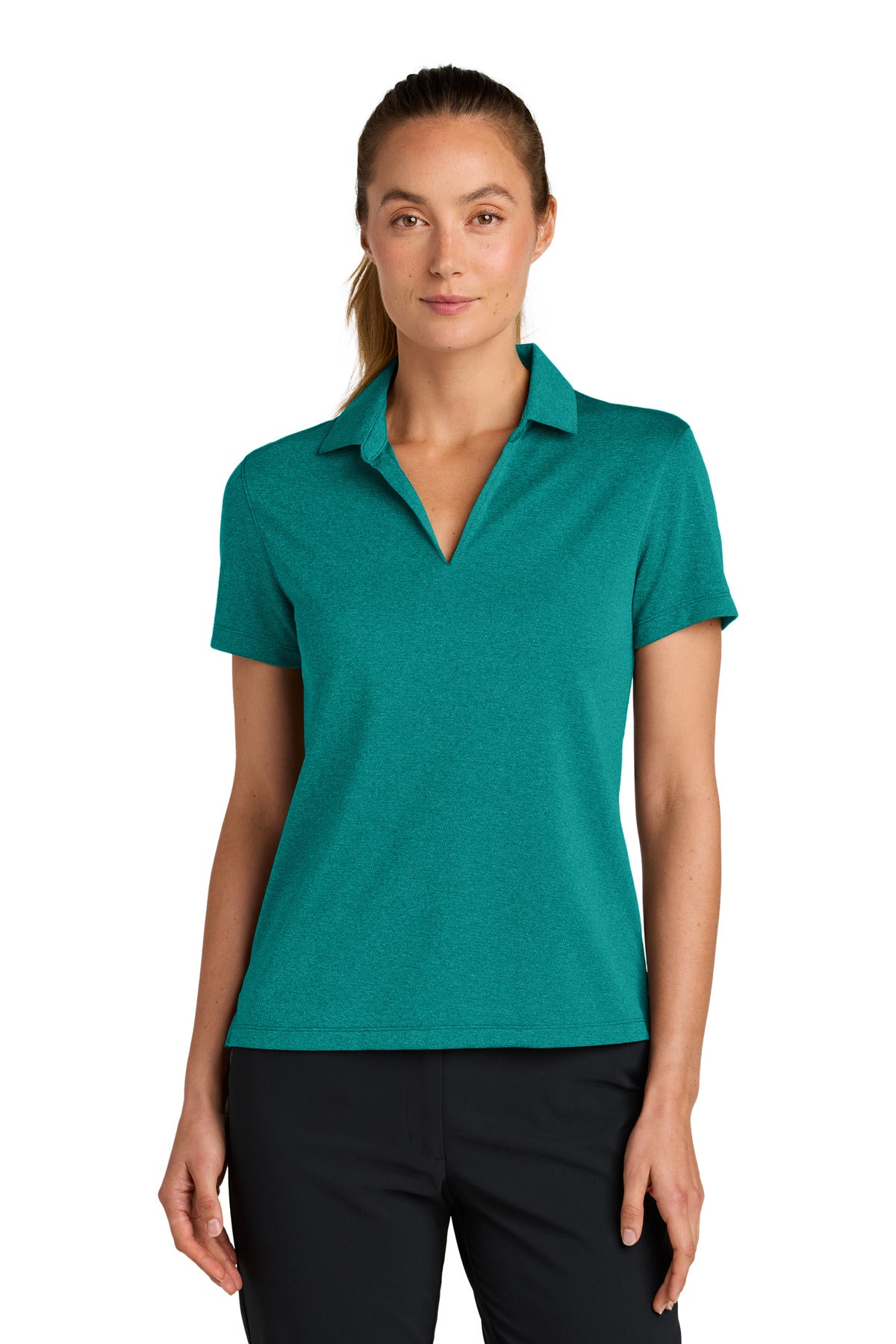 nike women's dri-fit smooth heather polo nkfq4793