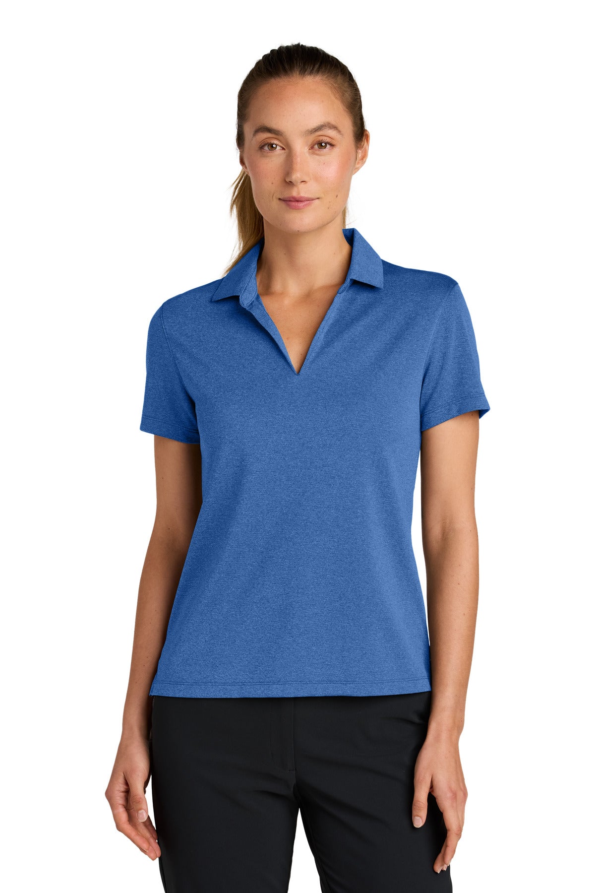 nike women's dri-fit smooth heather polo nkfq4793