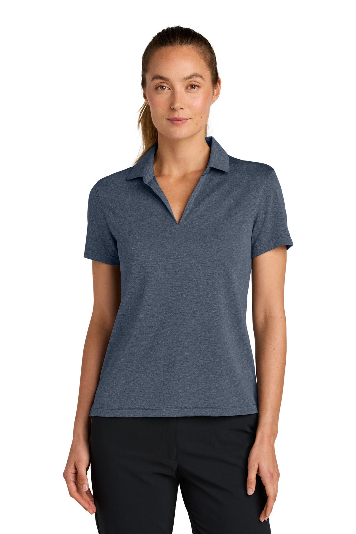 nike women's dri-fit smooth heather polo nkfq4793