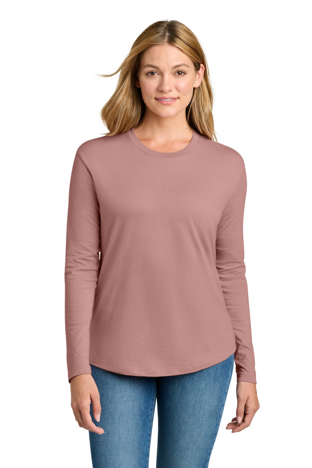 next level apparel ®  women's cotton relaxed long sleeve tee nl3911