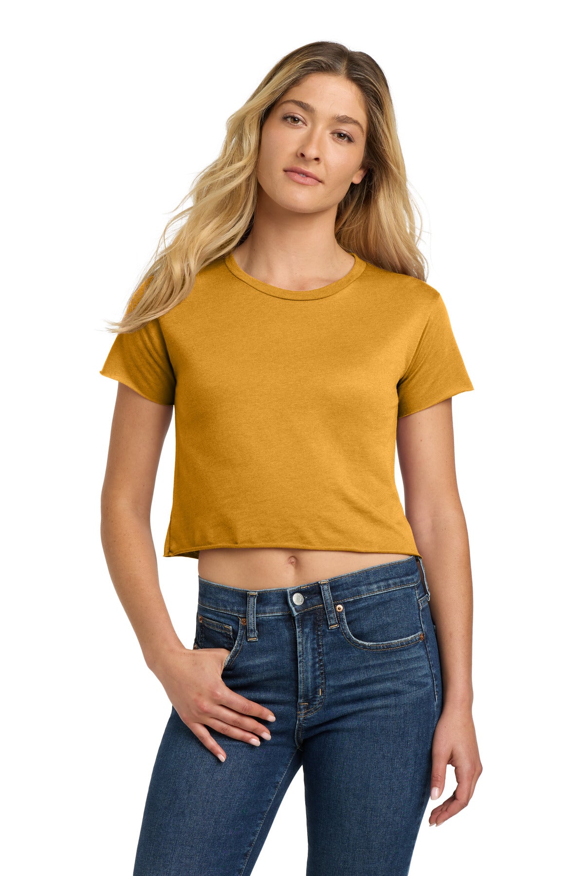 next level apparel ®   women's festival cali crop tee. nl5080