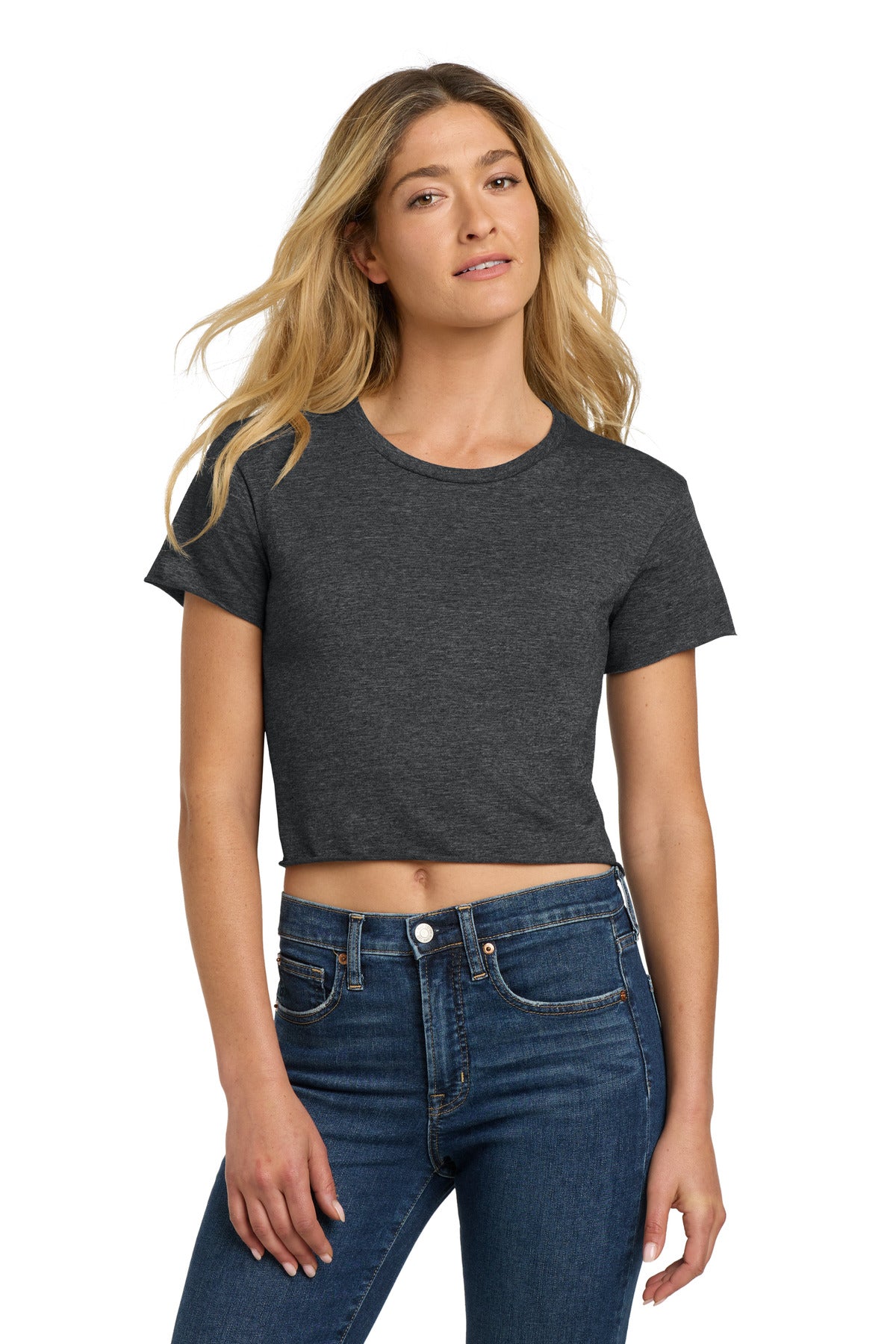 next level apparel ®   women's festival cali crop tee. nl5080