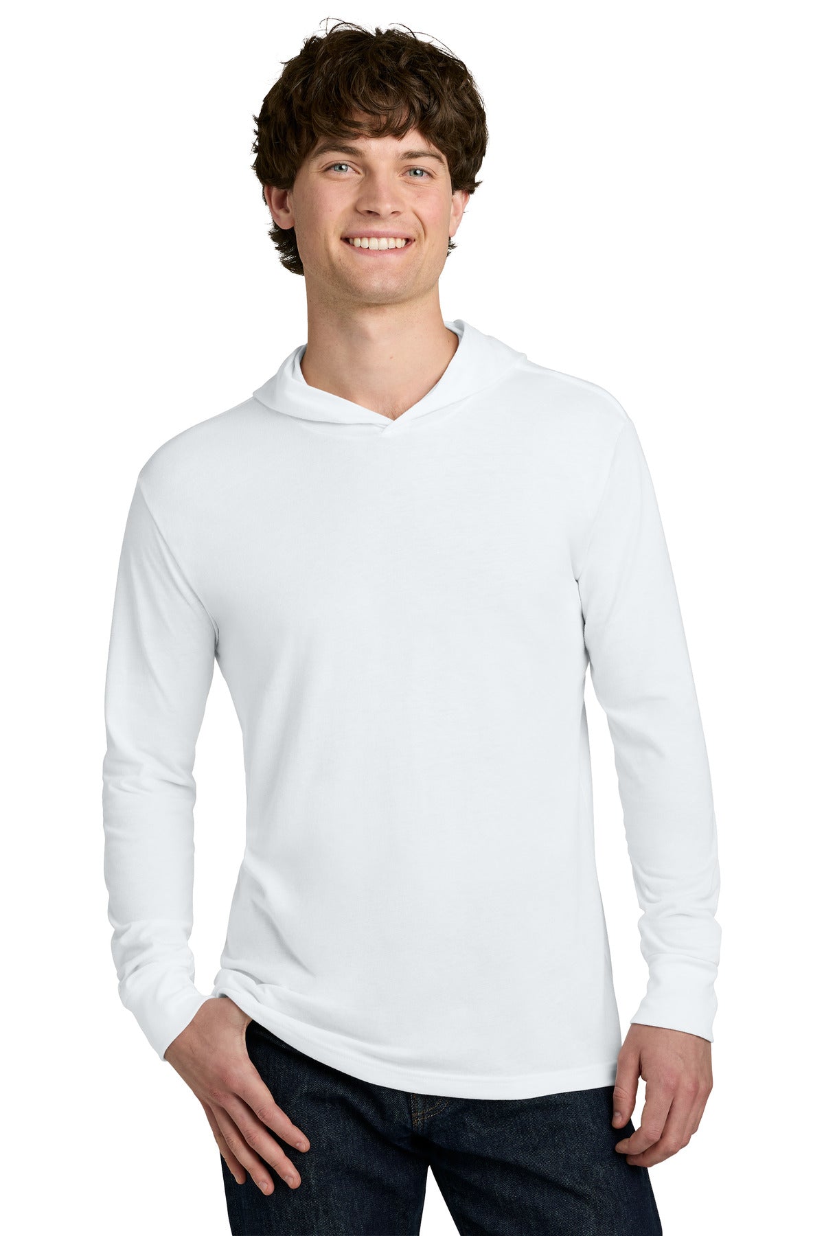 next level apparel ®  cvc long sleeve hoodie nl6221