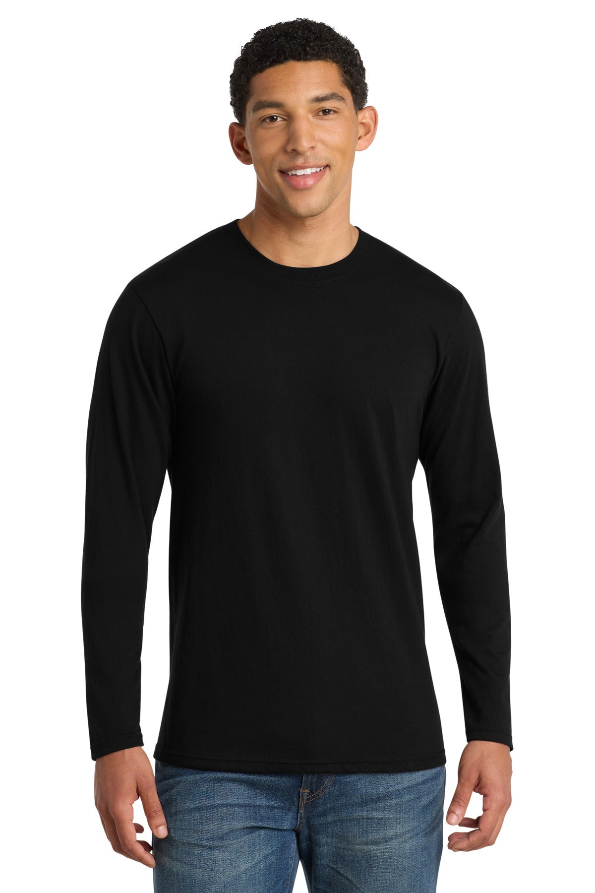 port & co ™  long sleeve fan favorite  ™  blend tee. pc455ls