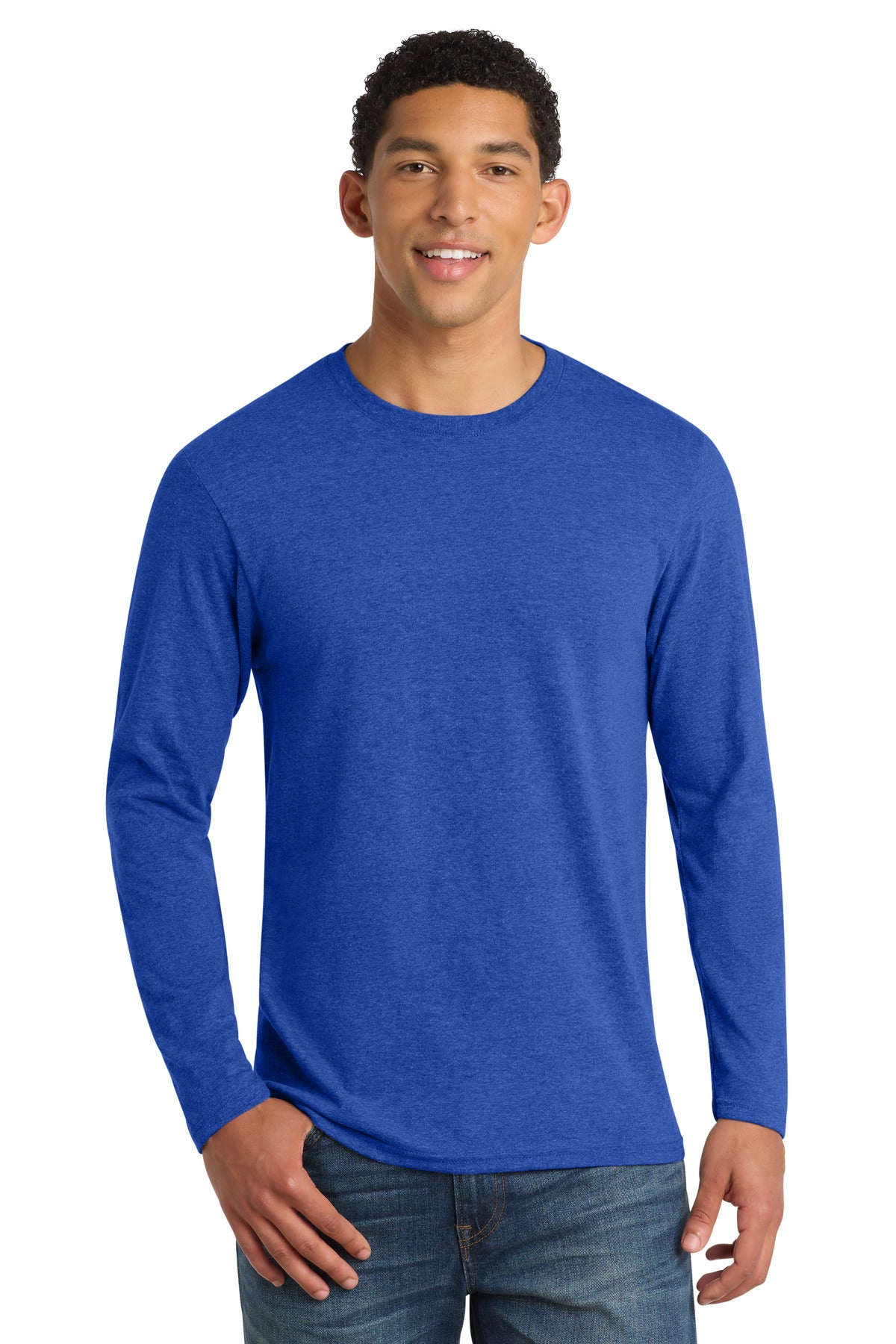 port & co ™  long sleeve fan favorite  ™  blend tee. pc455ls
