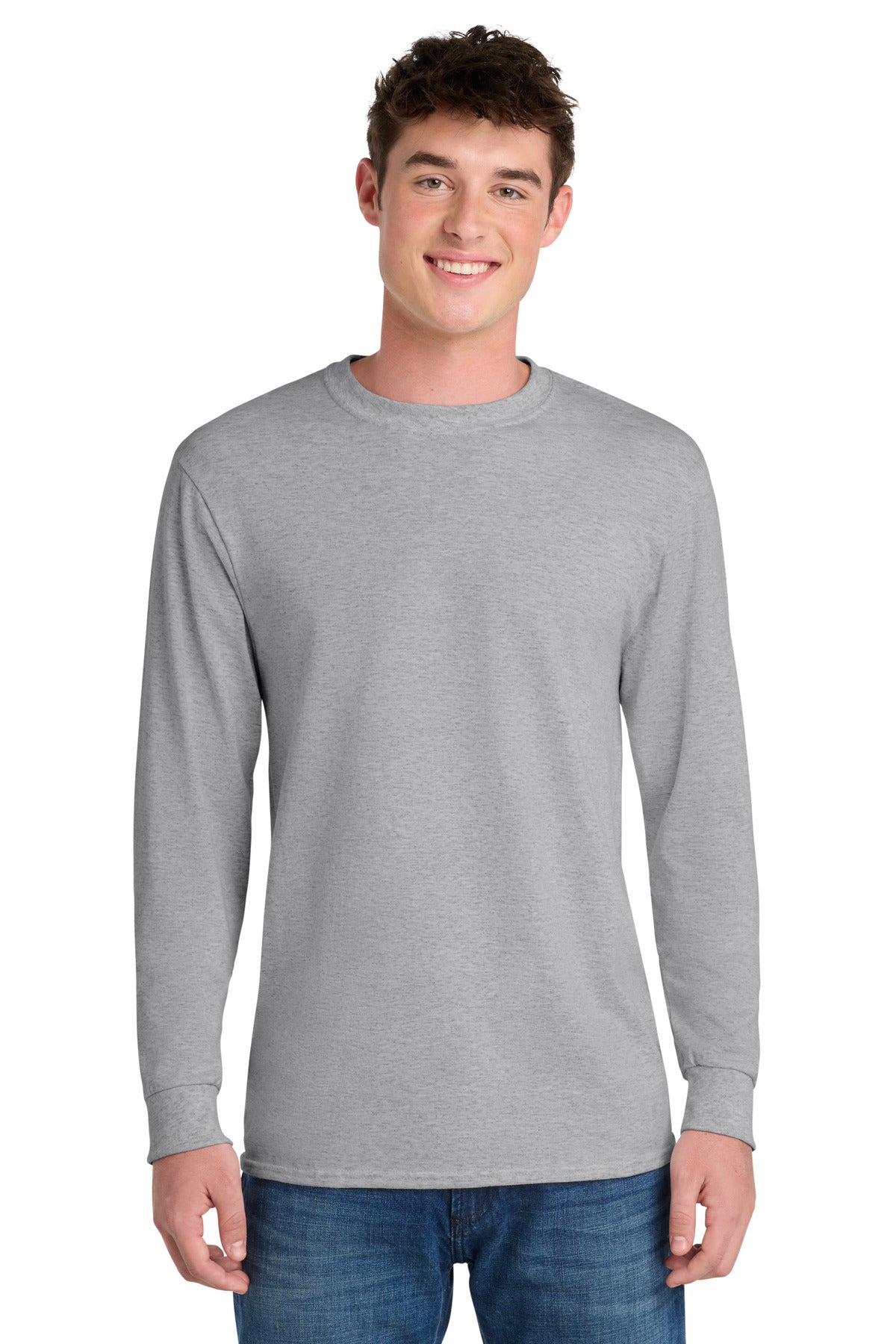 port & co ™  long sleeve core blend tee. pc55ls